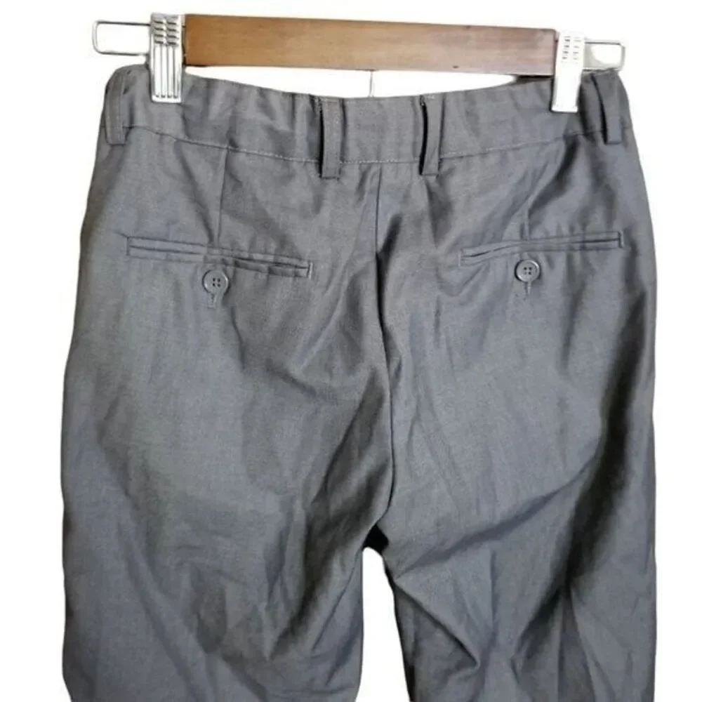 Gioberti Boys Size 10 Gray Solid Dress Pants - Picture 4 of 8